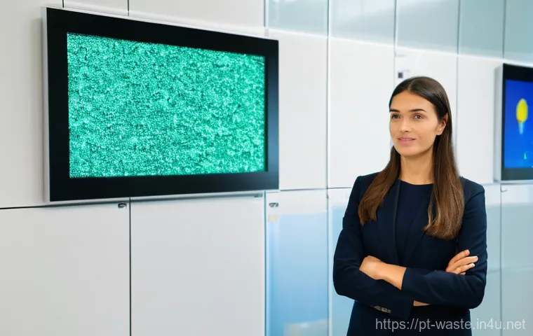 폐기물처리 전문가로서의 커리어 성공 비법 - **Prompt 1: Future of Waste Management Education and Technology**
"A clean, brightly lit, modern...
